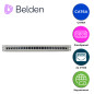 PATCH PANEL KEYCONNECT CAT6A BELDEN AX103254 / TITANIUM / 24 PUERTOS / 1UR / PRECARGADO / PIEZA