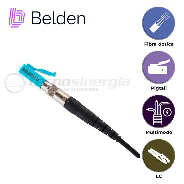 Conector Empalme Por Fusión OM3-4 LC Simplex 900 micras BELDEN FT3LC900FS01