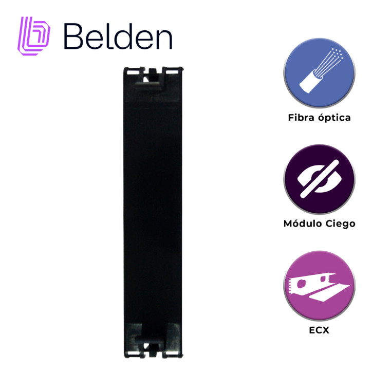 Placa ciega para distribuidor de fibra óptica placa ciega para FiberExpress ECX plástico UL94V-0 BELDEN FFZX00BB Placa ciega para distribuidor de fibra óptica placa ciega para FiberExpress ECX plástico UL94V-0 BELDEN FFZX00BB