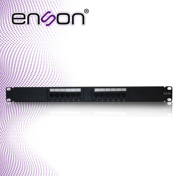 Patchpanels 1UR Precargado 12 puertos ENSON ENS-PA12P5E Patchpanels 1UR Precargado 12 puertos ENSON ENS-PA12P5E
