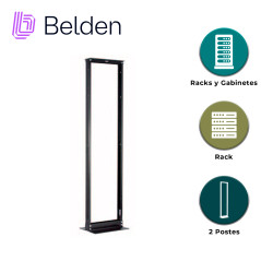 RACK VERTICAL DE 2 POSTES BELDEN XDR8419-310N / INTERIOR / NEGRO / 45UR / PIEZA