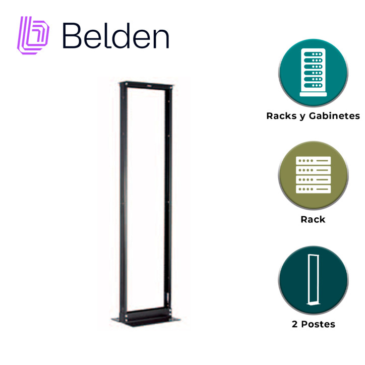 Rack vertical de 2 postes 45 unidades de espacio en rack de 19" 2 postes Interior BELDEN XDR8419-310N