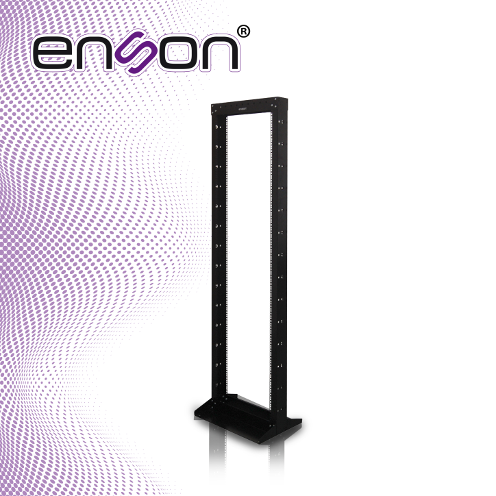 Rack vertical de 2 postes 42U ancho de 19" 2 postes ENSON ENS-RACK244