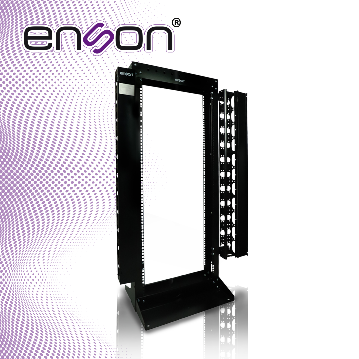 Rack vertical 2 postes 25UR 25UR 2 postes 19¨ ENSON ENS-RACK25UO