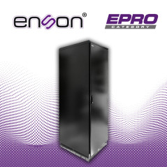 GABINETE EXTERIOR 42UR ENSON ENS-RKGB042U8 600X800 FABRICADO EN ACERO CON TIRA SELLADA EN PUERTA DELANTERA Y TRASERA