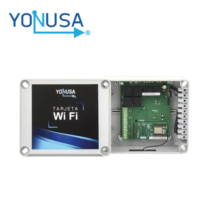 Comunicador Wi-Fi de alerta sísmica Wi-Fi 2 salidas de contacto seco Configuración por APP YONUSA WI-02