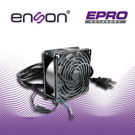 VENTILADOR ENSON 120 X 120 MM 110VCA CON CABLE Y CLAVIJA PARA GABINETES ENSON Y OTRAS MARCAS