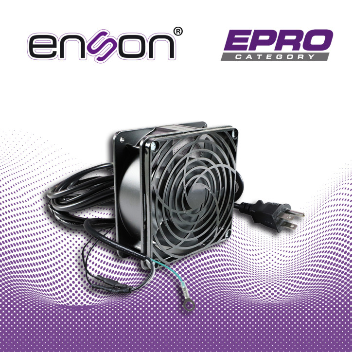 Ventilador para gabinete 120x120x38 mm 100-125VCA 80/98 CFM ENSON ENS-FAN-120