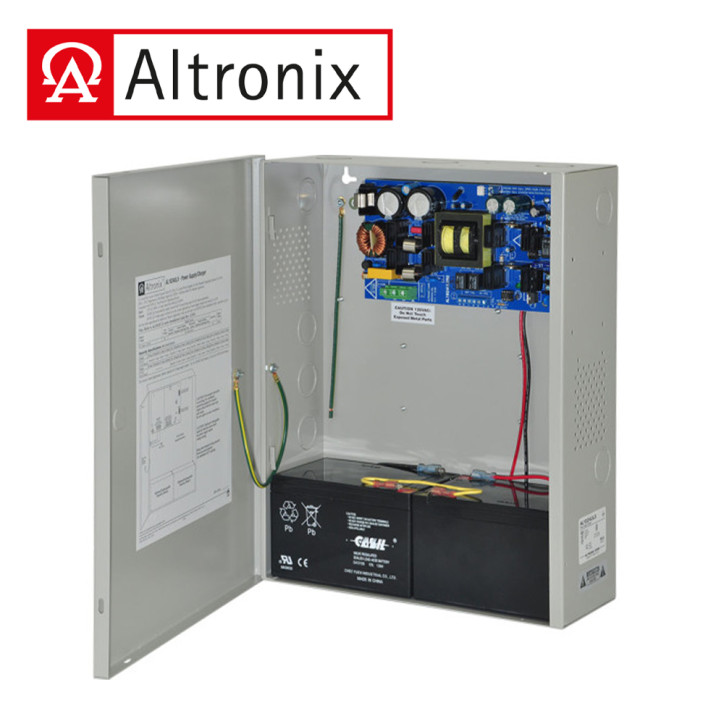 Fuente de alimentación para control de acceso convierte 115 VCA a 24VCC 10 A de salida cargador para baterías ALTRONIX AL1024ULX Fuente de alimentación para control de acceso convierte 115 VCA a 24VCC 10 A de salida cargador para baterías ALTRONIX AL1024ULX