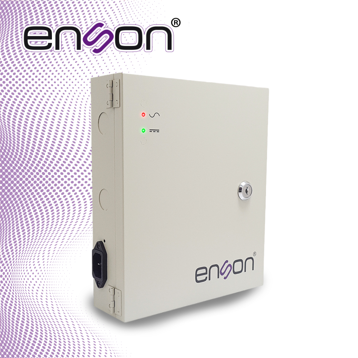 Fuente de poder tipo caja 9 canales 12VDC 10A total ENSON PSB-1209 Fuente de poder tipo caja 9 canales 12VDC 10A total ENSON PSB-1209