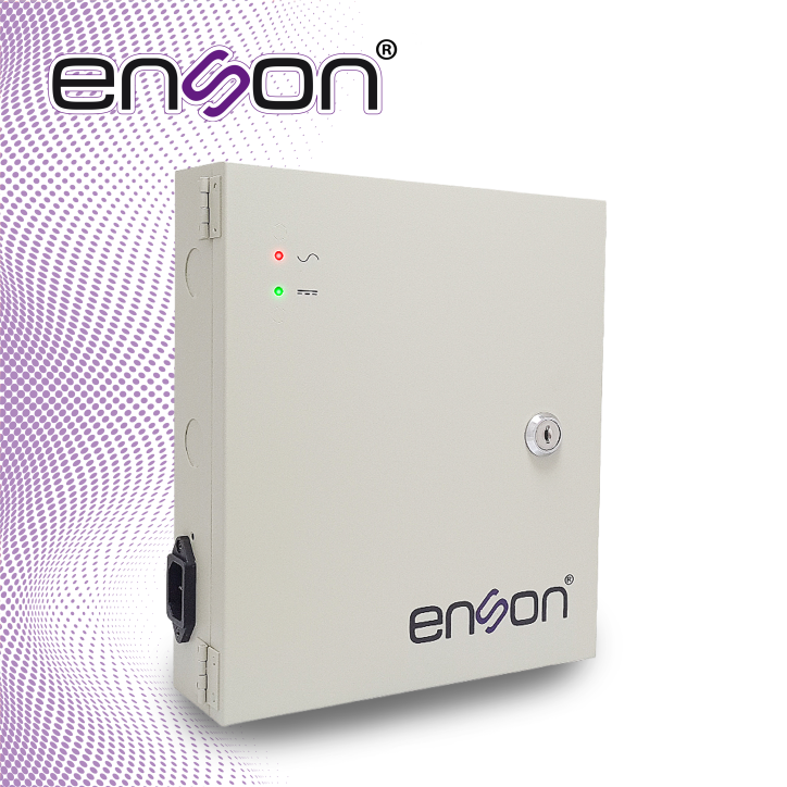 Fuente de poder tipo caja 12VDC 10Ampers 18 salidas ENSON PSB-1218