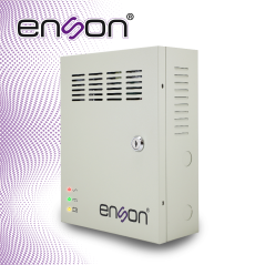FUENTE DE PODER TIPO CAJA ENSON PSB-1218BACKUP 12VDC 10A 18 CANALES DE 0.5A CADA UNO Y SOPORTE DE BATERIA DE RESPALDO (NO INCLUY