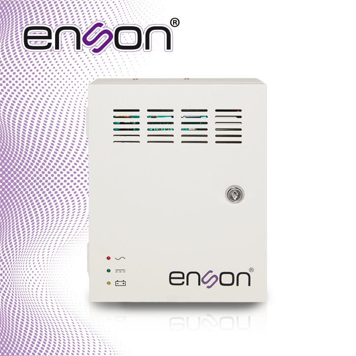 Fuente de poder tipo caja 12VDC 3A total 4 salidas ENSON PSB-1204BACKUP