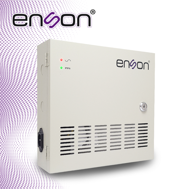 Fuente de poder tipo caja 12VDC 20A 18 canales ENSON PSB-20A-1218