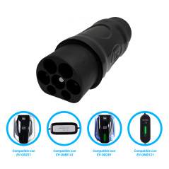 ADAPTADOR T2-GB/T ALTER DE CONECTOR TIPO 2 A GB/T COMPATIBLE CON CARGADORES EV-OMB281, EV-OB253, EV-OMB121 Y EV-OMB141