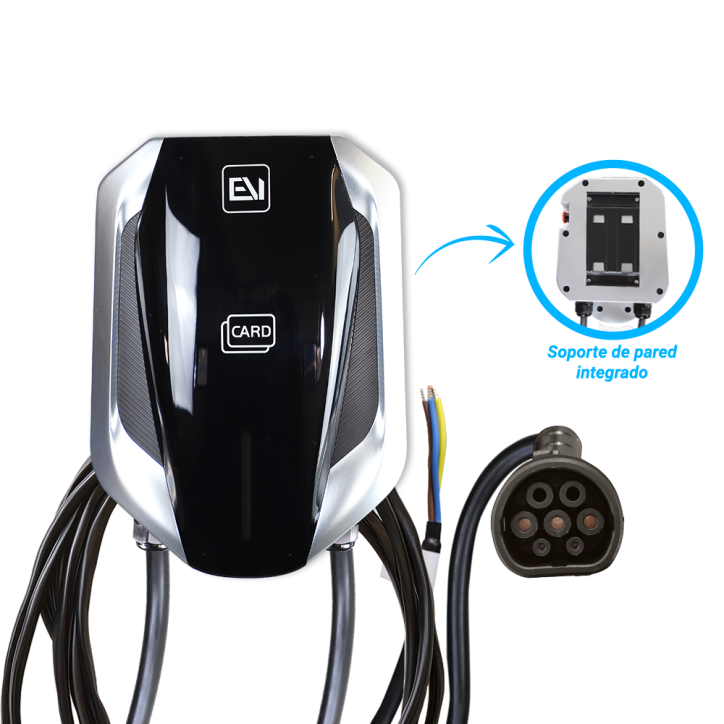Estación de carga Wallbox cargador de pared Conector Tipo 2 Potencia máxima 7KW Índice de protección IP54 ALTER EV-OB251 Estación de carga Wallbox cargador de pared Conector Tipo 2 Potencia máxima 7KW Índice de protección IP54 ALTER EV-OB251