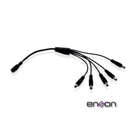 DISTRIBUIDOR TIPO PULPO ENSON ENS-DC15 DE 1 A 5 CANALES IDEAL PARA ALIMENTACION DE CAMARAS DE CCTV
