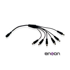 DISTRIBUIDOR TIPO PULPO ENSON ENS-DC16 DE 1 A 6 CANALES IDEAL PARA ALIMENTACION DE CAMARAS DE CCTV