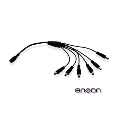 DISTRIBUIDOR TIPO PULPO ENSON ENS-DC16 DE 1 A 6 CANALES IDEAL PARA ALIMENTACION DE CAMARAS DE CCTV
