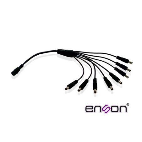 DISTRIBUIDOR TIPO PULPO ENSON ENS-DC18 DE 1 A 8 CANALES IDEAL PARA ALIMENTACION DE CAMARAS DE CCTV