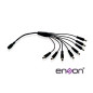 DISTRIBUIDOR TIPO PULPO ENSON ENS-DC18 DE 1 A 8 CANALES IDEAL PARA ALIMENTACION DE CAMARAS DE CCTV