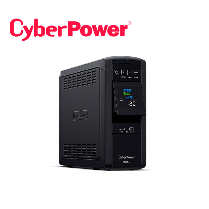 UPS torre No-Break 1000 VA 600 W Panel LCD CYBERPOWER CP1000PFCLCDA