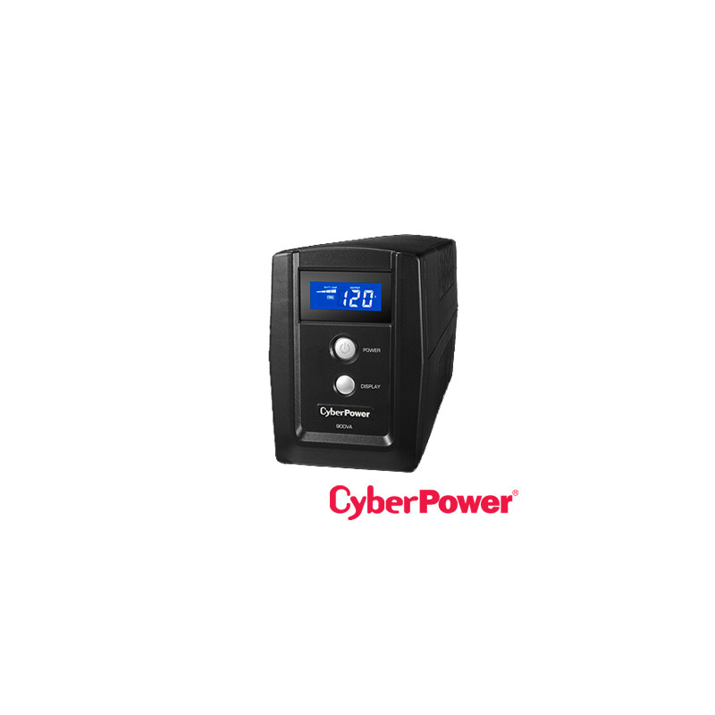 NO BREAK UPS TIPO TORRE OM900ATLCD CYBERPOWER 900VA/420WATTS/DISPLAY/ 3 CONTACTOS CON RESPALDO DE BATERIA Y SUPRESION DE PICOS/ 