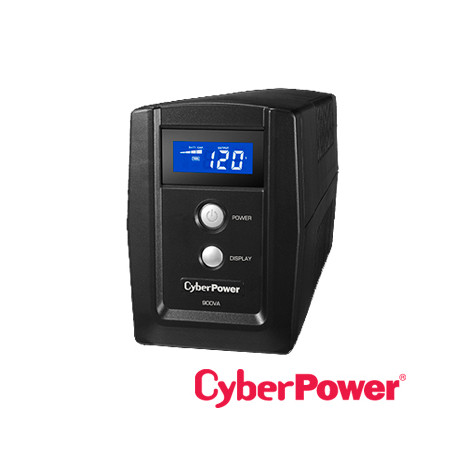 NO BREAK UPS TIPO TORRE OM900ATLCD CYBERPOWER 900VA/420WATTS/DISPLAY/ 3 CONTACTOS CON RESPALDO DE BATERIA Y SUPRESION DE PICOS/ 