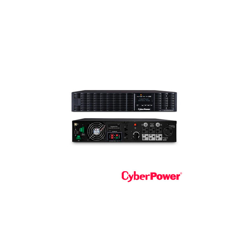 NO BREAK UPS CYBERPOWER OL3000RTXL2U 3000VA/2700W 120VCA ONDA SENOIDAL PURA DOBLE CONVERSION TORRE/RACK 2U 6 CONTACTOS NEMA 5-20