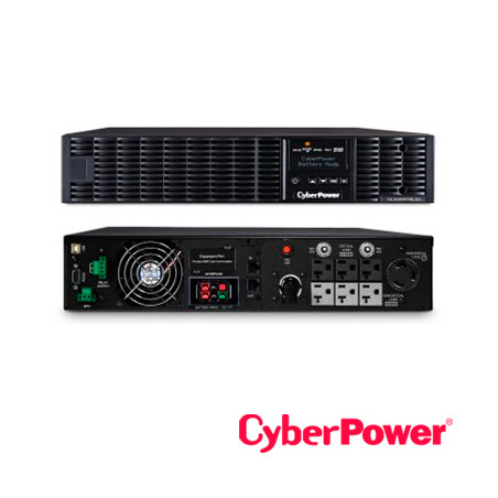 NO BREAK UPS CYBERPOWER OL3000RTXL2U 3000VA/2700W 120VCA ONDA SENOIDAL PURA DOBLE CONVERSION TORRE/RACK 2U 6 CONTACTOS NEMA 5-20