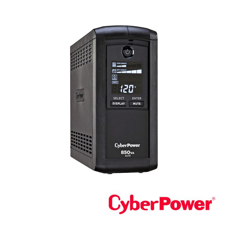 No-Break UPS tipo torre 850 VA / 510 Watts Línea Interactiva Monofásico CYBERPOWER CP850AVRLCDA