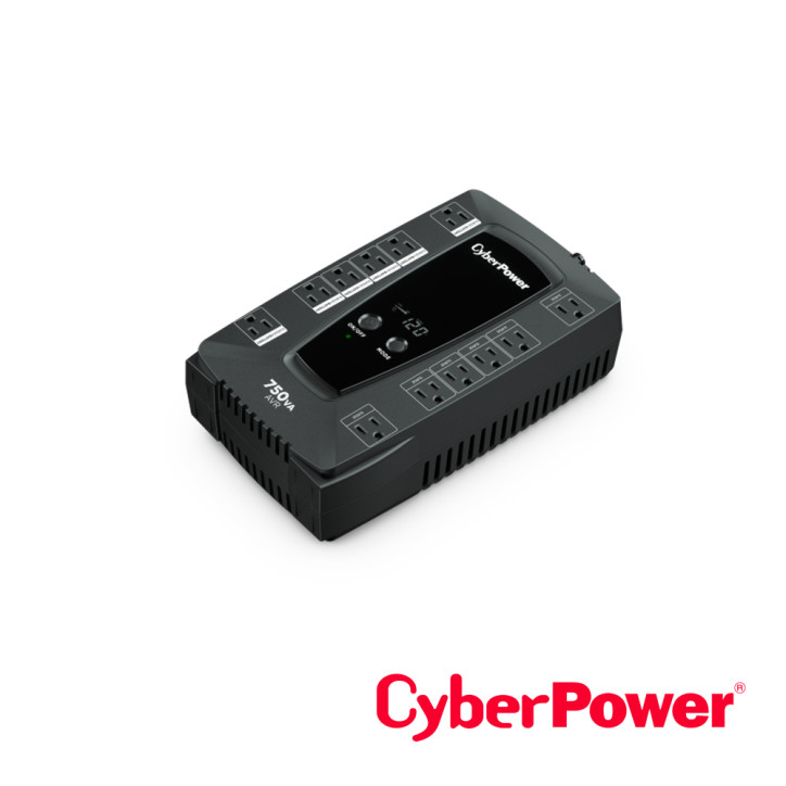 No-Breaks/UPS 750VA/450W 6 contactos con respaldo Regulación Automática de Voltaje AVR CYBERPOWER AVRG750LCD