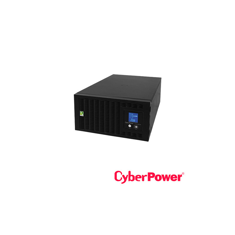 UPS CYBERPOWER PR5000LCDRTXL5U 5000VA / 4500W, 208-240VOLTS. PANEL LCD MULTIFUNCION, ONDA SENOIDAL PURA, LINE-INTERACTIVE CON SO