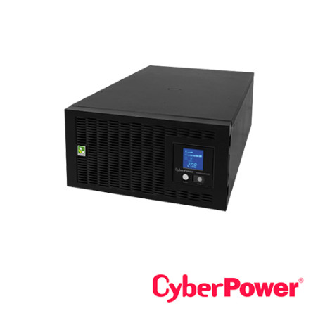 UPS CYBERPOWER PR5000LCDRTXL5U 5000VA / 4500W, 208-240VOLTS. PANEL LCD MULTIFUNCION, ONDA SENOIDAL PURA, LINE-INTERACTIVE CON SO