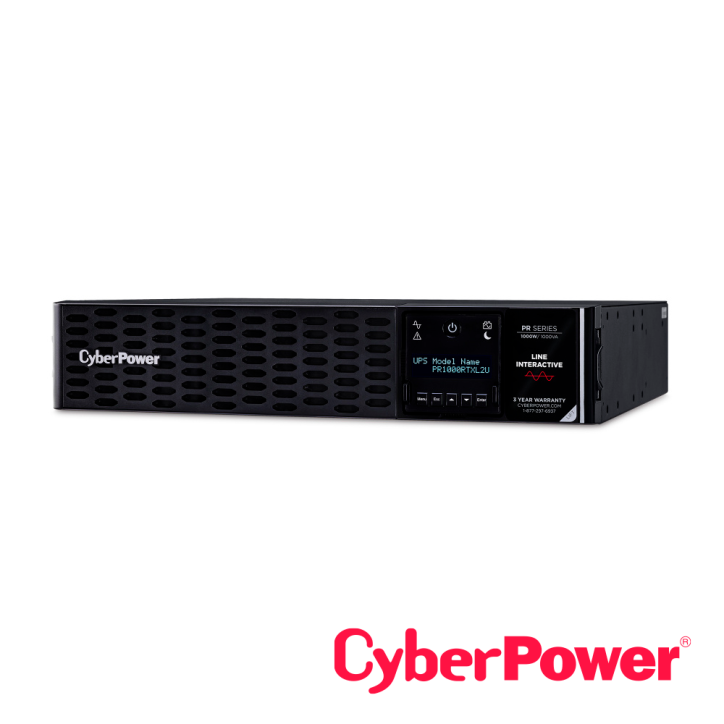 UPS 1000VA / 1000W Salida de onda senoidal Factor de potencia 1 CYBERPOWER PR1000RTXL2U