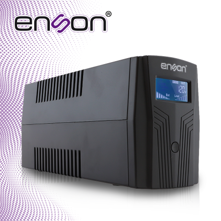 NO BREAK UPS TIPO TORRE ENSON ENS-EA280 800VA/480W 6 CONTACTOS CON BATERIA DE RESPALDO LINEA INTERACTIVA PANTALLA LCD VOLTAJE DE