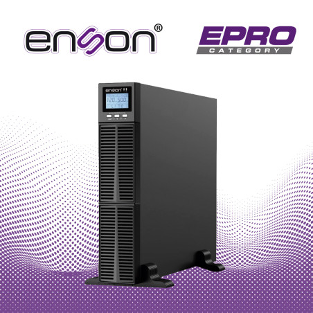 UPS ENSON ENS-OL2000RT / 2000VA-2000W / TOPOLOGIA ON-LINE DOBLE CONVERSION / FACTOR DE POTENCIA 1.0 / PANTALLA LCD / VOLTAJE DE 