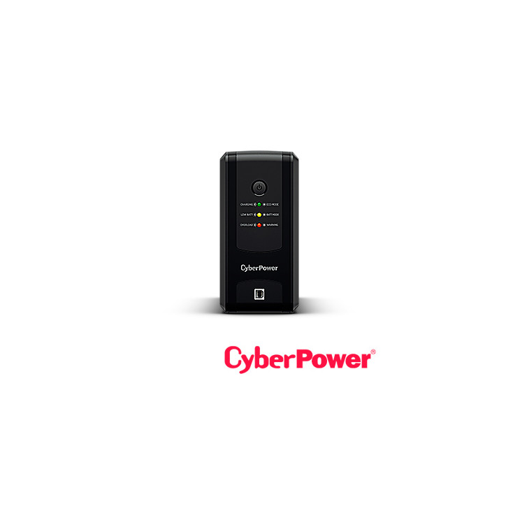 No-break / UPS tipo torre 550VA/275W 4 contactos con respaldo Línea interactiva CYBERPOWER UT550GU No-break / UPS tipo torre 550VA/275W 4 contactos con respaldo Línea interactiva CYBERPOWER UT550GU