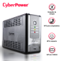 NO BREAK UPS TIPO TORRE UT1000GU CYBERPOWER 1000VA/500W 4 CONTACTOS CON RESPALDO-SUPRESION DE PICOS / 4 CONTACTOS CON SUPRESOR D