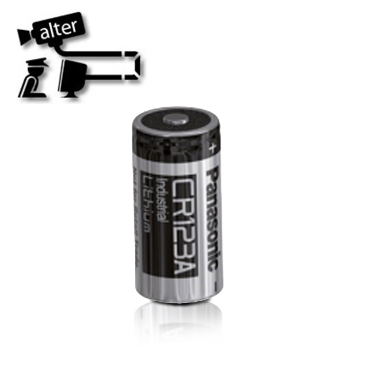 Batería CR123A de litio 3V 1 550mAh tipo cilindro ALTER CR123A