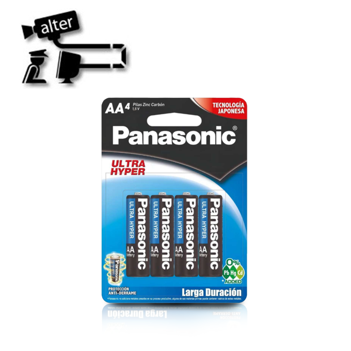 Pila AA desechable Carbón Zinc Tipo 1.5V Carbón Zinc ALTER AA