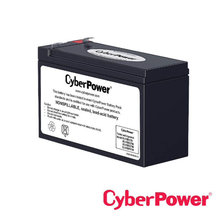 Batería de reemplazo sellada de plomo-ácido 12 V 7.2 Ah 12 V 7.2 Ah Plomo-ácido sellada CYBERPOWER RB1270B