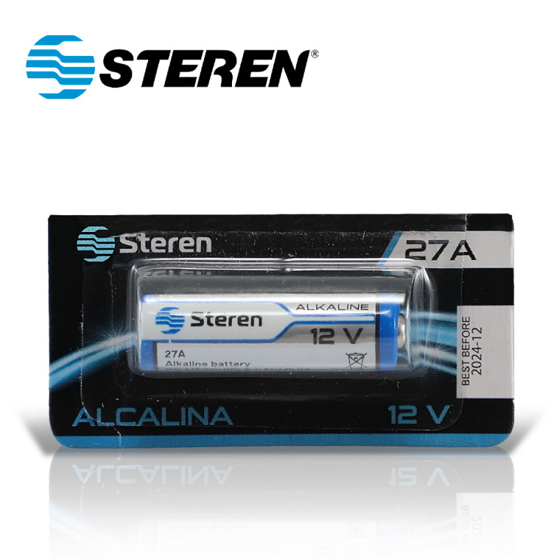 Batería Steren BAT-27A 12 V 20 mAh tipo cilindro