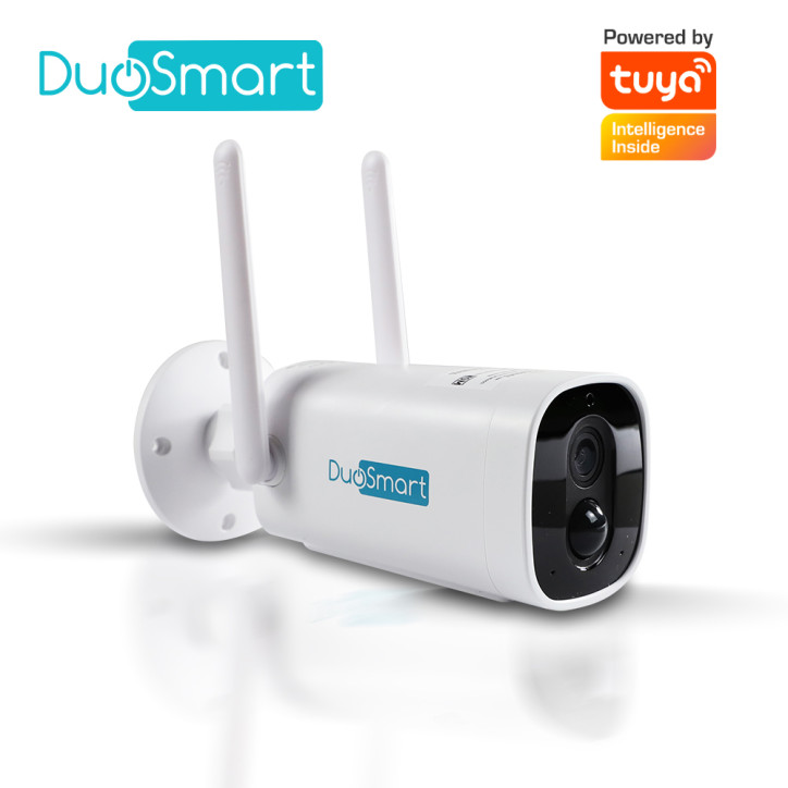 Cámara inteligente 100% inalámbrica WiFi 2.4 GHz 3 Megapixeles Para intemperie DUOSMART E41