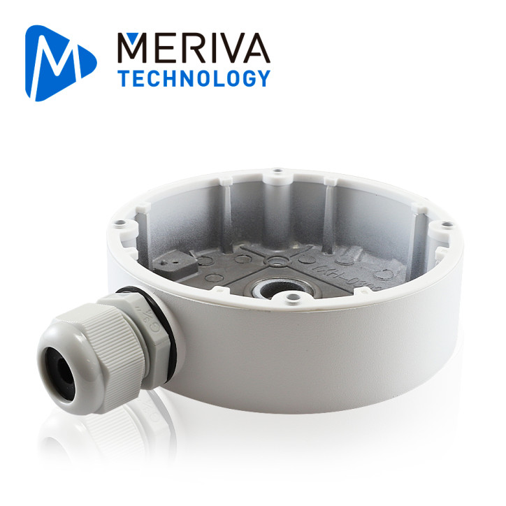 CAJA DE CONEXIONES REDONDA MERIVA TECHNOLOGY MVA-JB0207 / MONTAJE EN PARED O TECHO / COMPATIBLE CON LAS CAMARAS MVD-EB200ZA / MS