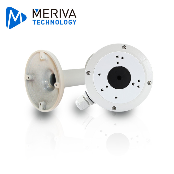 KIT DE MONTAJE PARA CÁMARAS DOMO Y BULLET MERIVA TECHNOLOGY BASE DE CONEXIONES MVA-JB0301 x1 + BRAZO DE MONTAJE PARA PARED O TEC