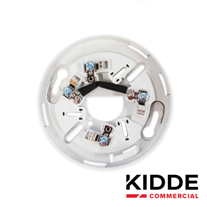 Base para detector de humo base estándar plástica giro y bloqueo terminales para circuito SLC KIDDE KI-SB Base para detector de humo base estándar plástica giro y bloqueo terminales para circuito SLC KIDDE KI-SB