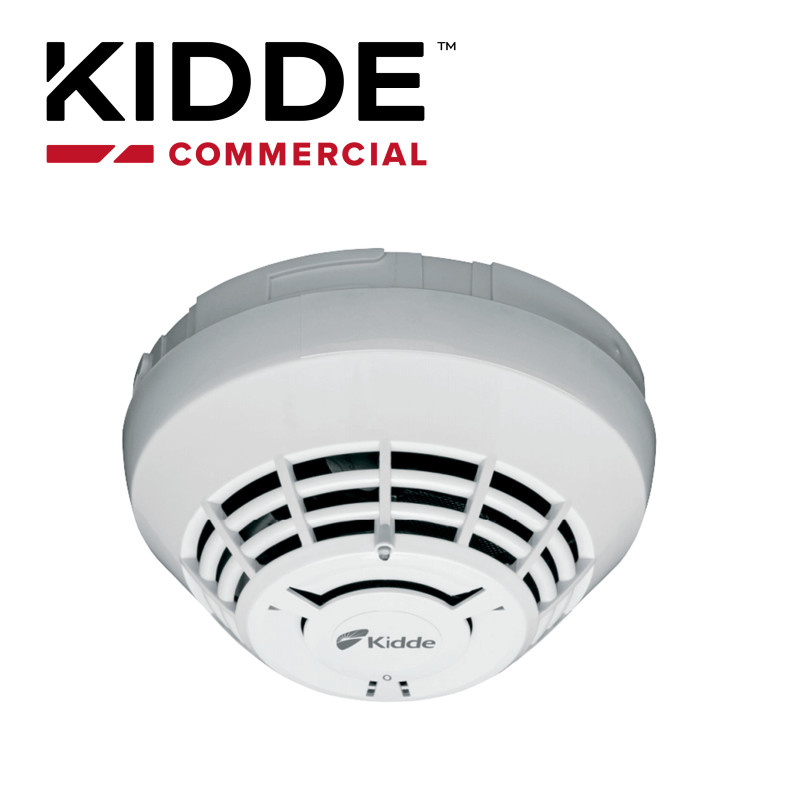 DETECTOR DIRECCIONABLE KIDDE KI-OSD DE HUMO ÓPTICO MULTICRITERIO, LISTADO UL / ULC / INCLUYE BASE ESTANDAR KI-SB