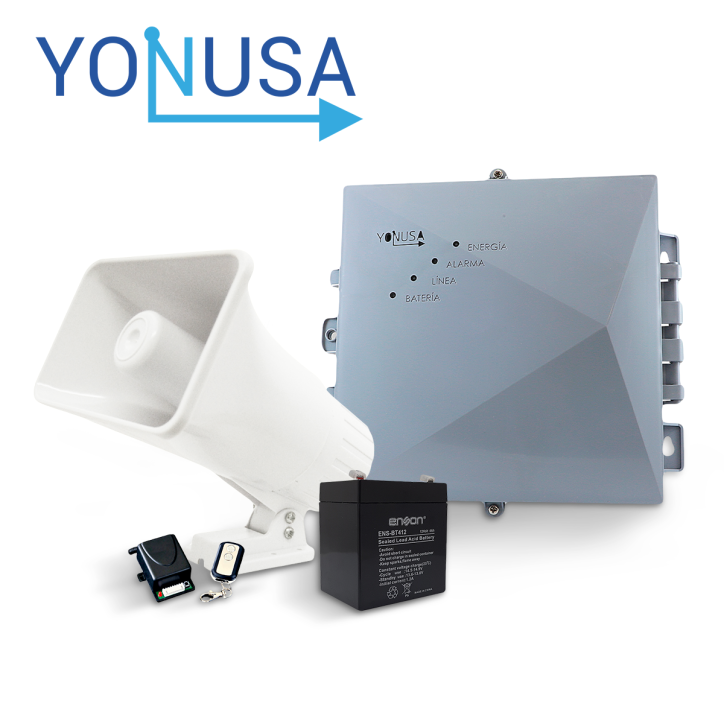 Energizadores con salida a sirena incluye batería receptor 433.92MHz YONUSA EY NG 12000 1 +BT412+PM-SRE120+AX-REC12