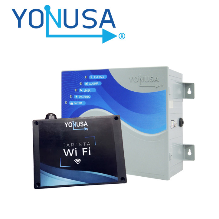 Kit de cerco inteligente antiplantas antiplantas con módulo Wi-Fi hasta 5 líneas YONUSA EY 10000 127 AF + WI-01